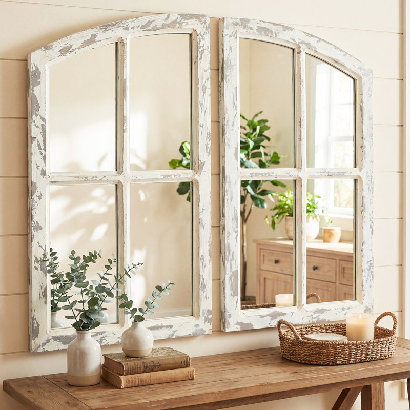 Miroir Farmhouse, 27.25*30*1, Blanc