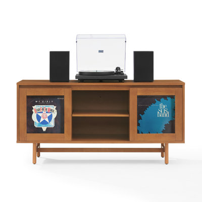 Dempsey Record Player Cabinet With Vinyl Storage