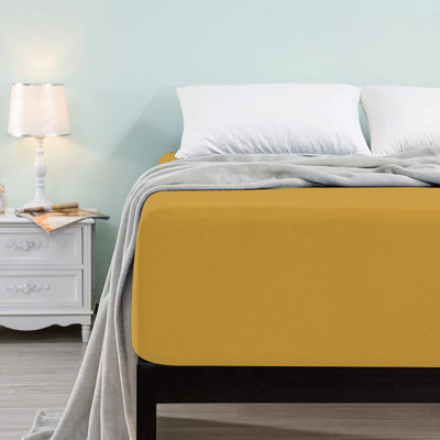 Microfiber Brushed Deep 40cm Fitted Bed Sheet