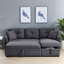 Canapé-lit modulaire avec rangement caché et coussins de dossier confortables