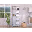 Armoire de coin, cinq tablettes ouvertes, une porte-468387339