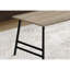 Table basse, accent, cocktail, rectangulaire, salon, L 40 po, stratifié, métal, contemporain, moderne-80771032