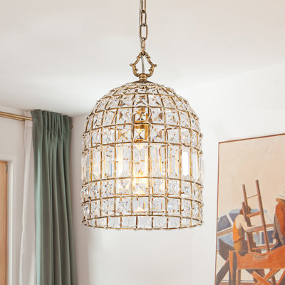 Elegant Crystal Lantern Chandelier 