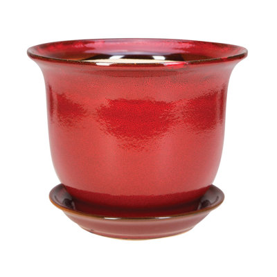 7 in. Lipped Pot w/ Saucer -