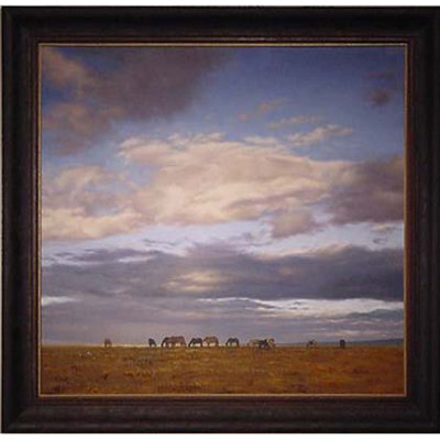 Grazing Horses - Single Picture Frame Painting