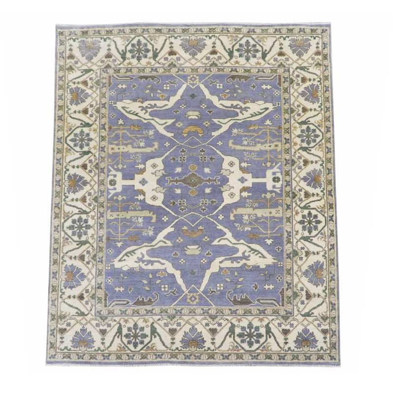 Tapis Oushak noué à la main 8 x 10