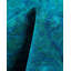 Tapis bleu / vert Overdyed One-of-a-Kind 4 pi 2 po x 6 pi 1 po