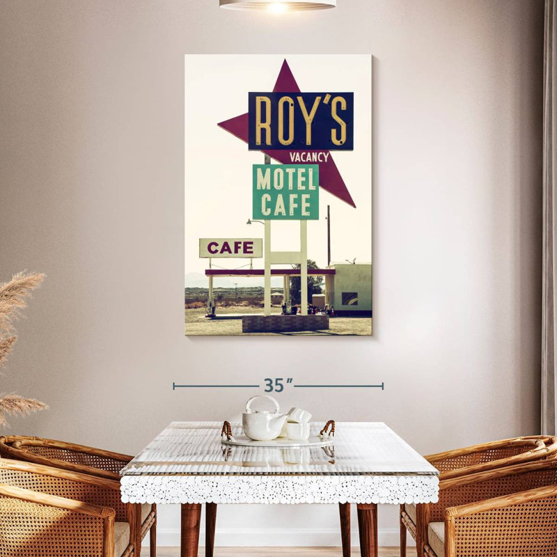 Tergel American West Roy's Motel Cafe, 48" H x 32" W