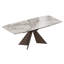 Table de salle à manger à plateau en céramique extensible de 55 po à 78 po Emilio Modern