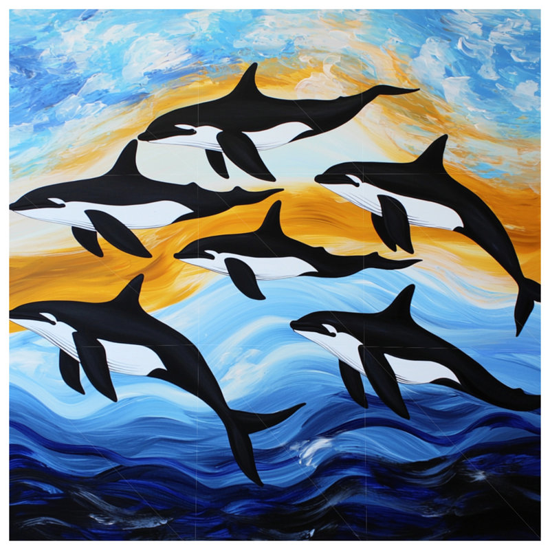 Housse de couette Orcas Bedding Animals Coastal Beach, Lit simple
