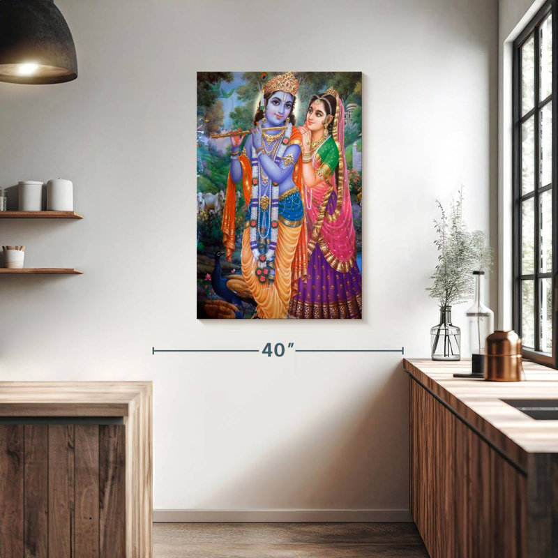 Adella Krishna And Radha, 39" H x 26" W