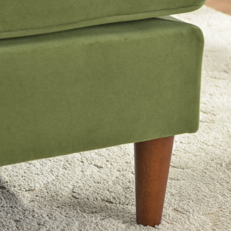 Canapé modulaire 2 pièces Geo, Velours vert olive