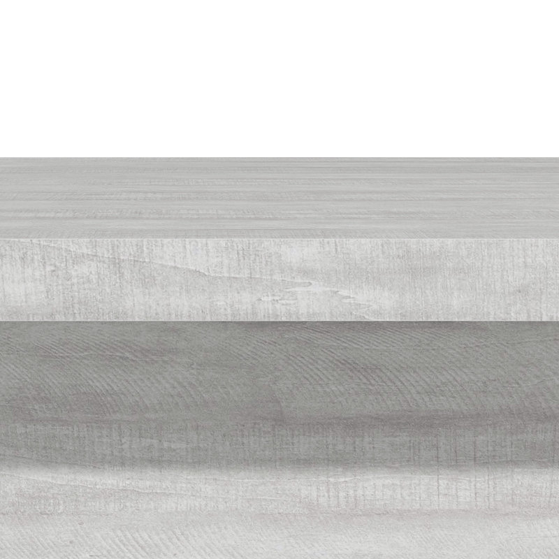 Caomhan Block Coffee Table, Chêne gris cendré, 12.2" H x 35.4" L x 35.4" W
