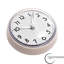  Horloge de salle de bain 3 po à fixation murale imperméable à l'eau, compacte, sans buée, avec ventouse robuste et écran transparent, facile à lire, accessoire de style moderne pour le bain et la routine quotidienne, blanc
