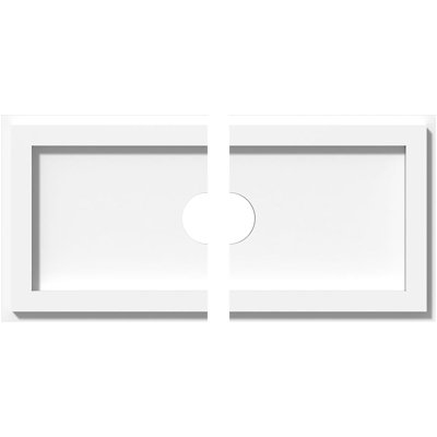Médaillon de plafond rectangulaire rectangulaire en PVC de qualité architecturale