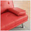 Canapé-lit convertible multifonctionnel en cuir PU 2 places 67 po x P 31 po x H 33 po Avenel