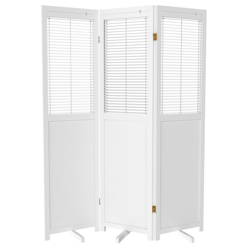 Cloison pliante haute de 6 pi Cayenna, 3, Blanc