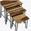 Ensemble de 3 tables gigognes noires naturelles