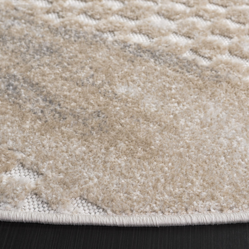 Keylen Performance Abstract Rug, Round 6'7"