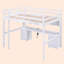 Lit plateforme avec rangement complet