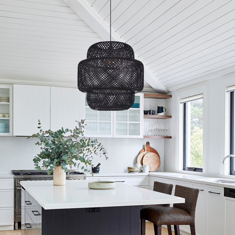 Luminaire suspendu 1 lumière Haveman, H 19,69 po x l 19,69 po x P 19,69 po