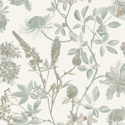 Papier peint branches botaniques