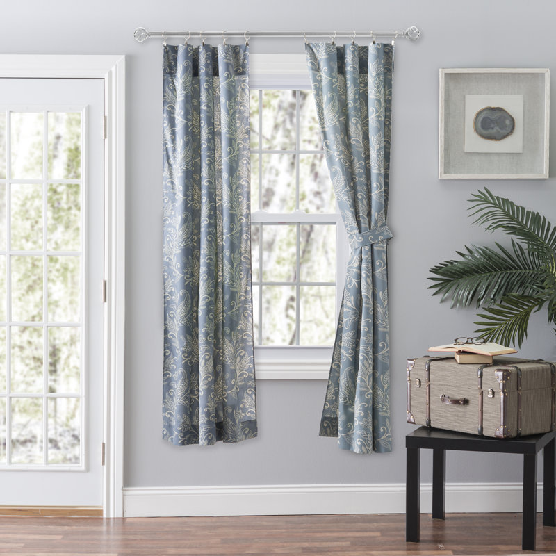 Sanita Room Darkening Curtain Pair, Sage, 28" x 84"