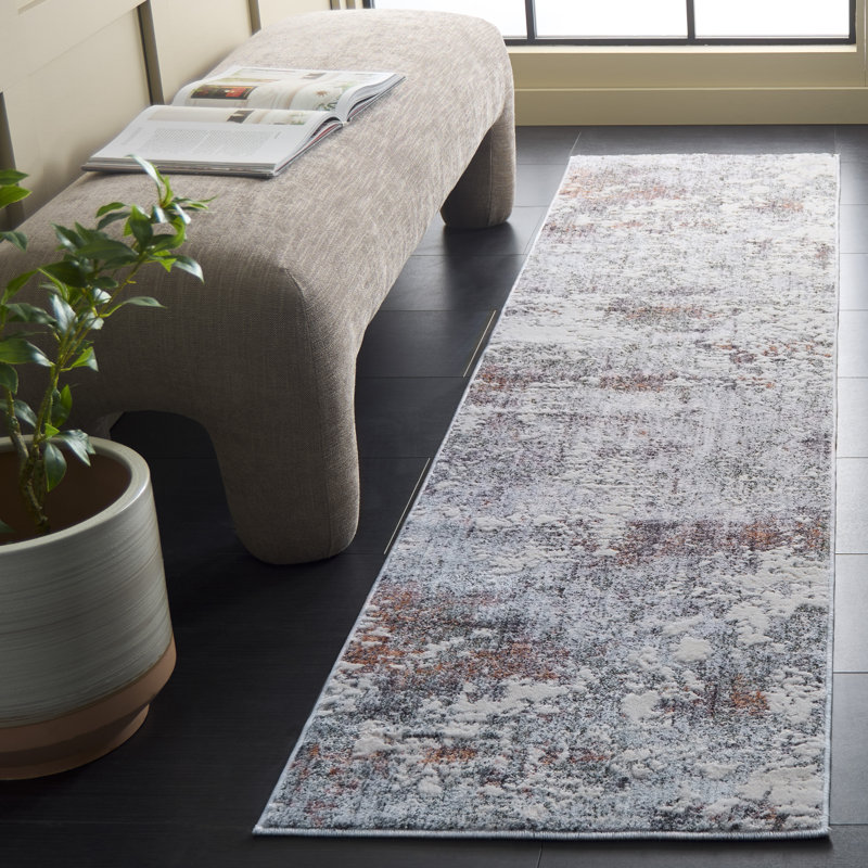 Tapis abstrait Scarlett 408 Performance, Tapis de couloir 2 pi x 8 pi