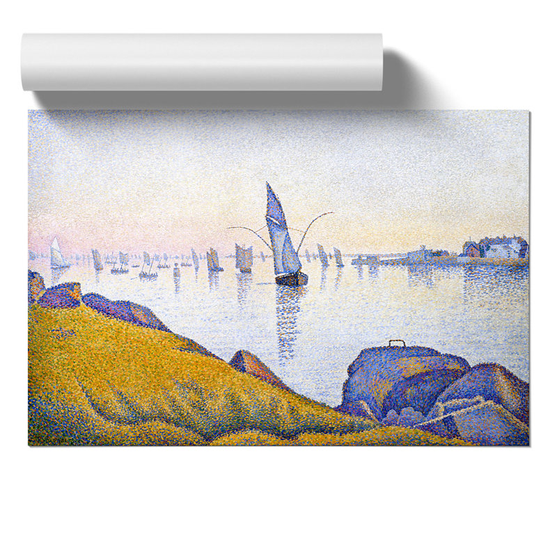 Evening Calm by Paul Signac - Frameless Print, 21cm H x 30cm W x 0.1cm D