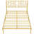 Metal Steel Platform Bed Frame with Iron-art Headboard