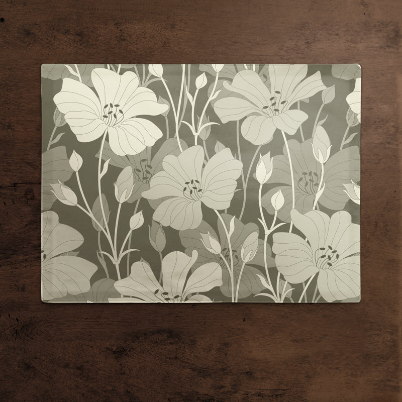 Napperon Floral, Brun clair