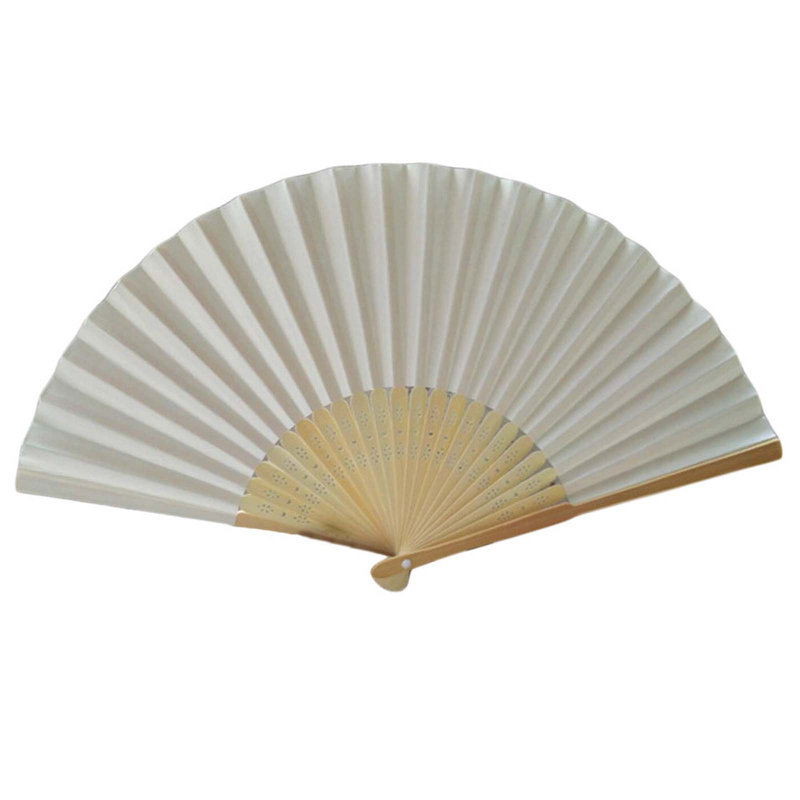 Ventilateur de couleur unie en forme de kbndieu, White