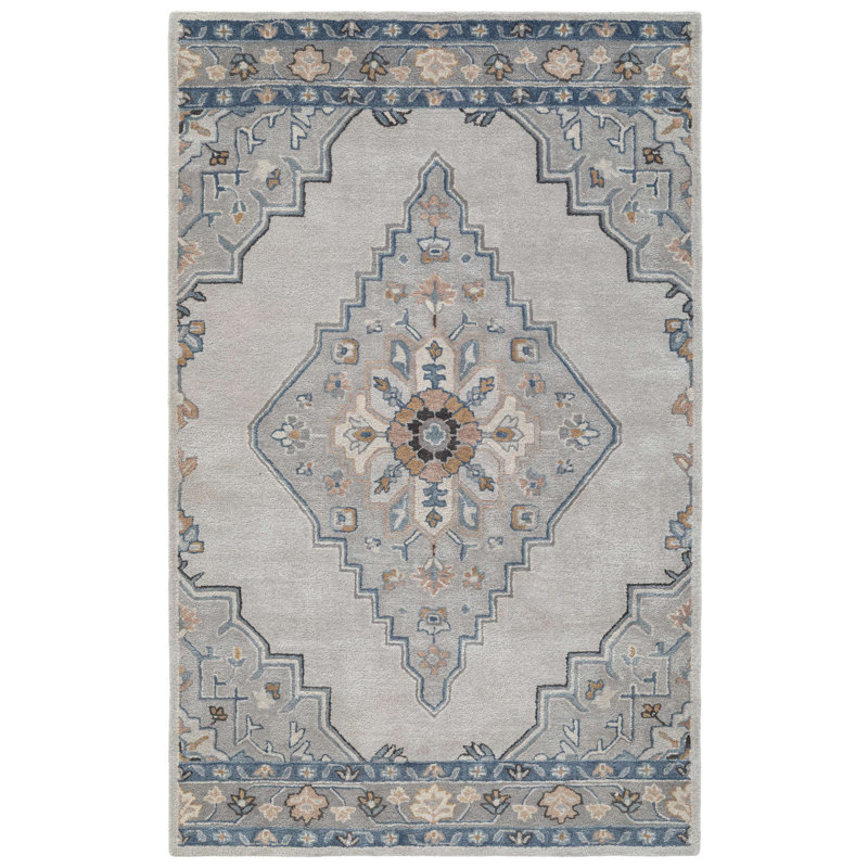 Tapis en laine touffeté à la main Britson, Rectangulaire 2 pi x 3 pi