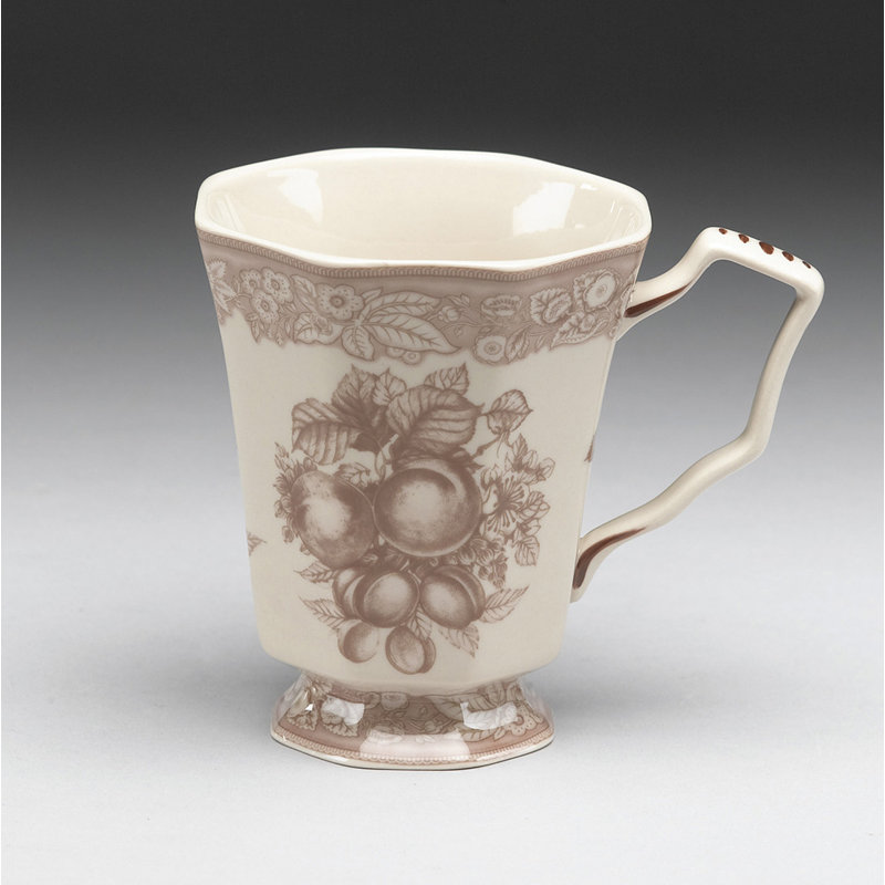 Kulikowski Decorative Coffee Mug, Brown/Cream
