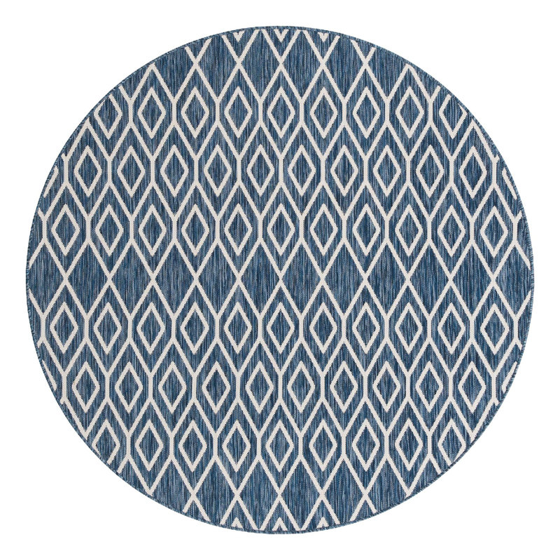 Turks and Caicos Indoor/Outdoor Rug, Round 6'7"