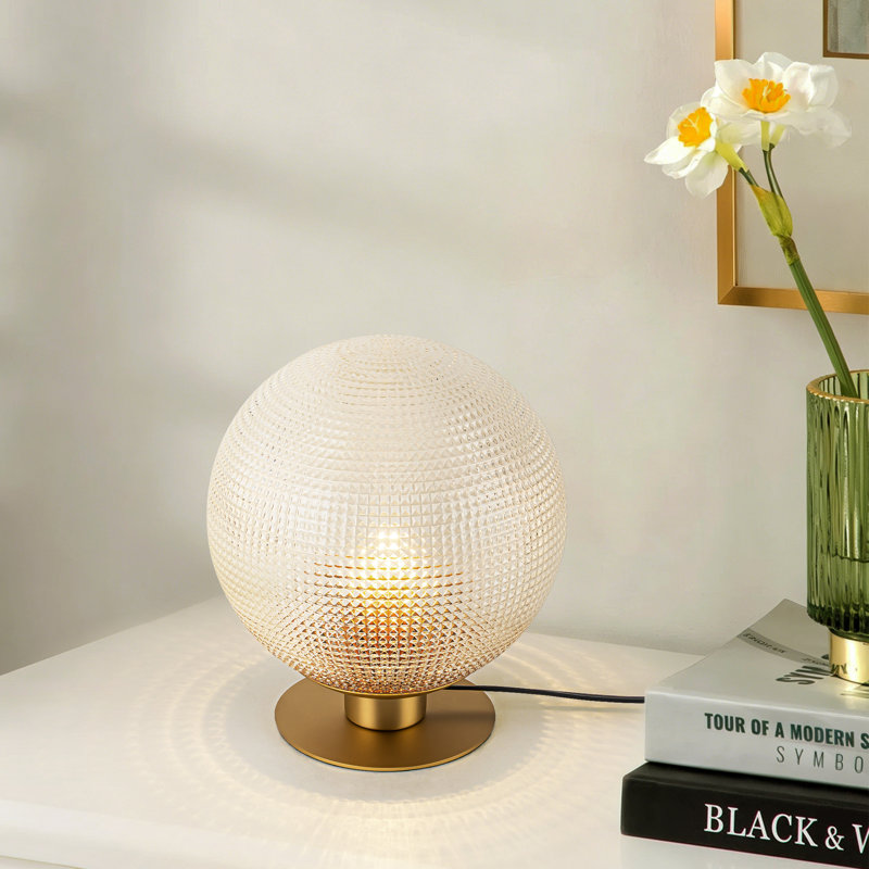 1 - Light Glass Globe Table Lamps
