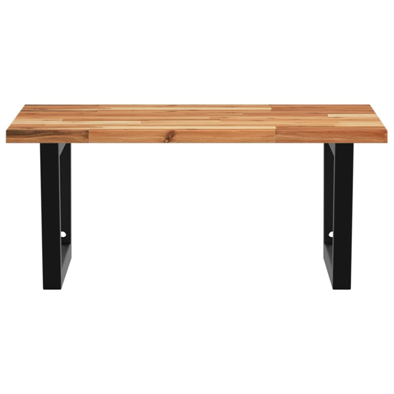 Arnes 60cm Solid Wood Bathroom Vanity Top, Acacia/Black