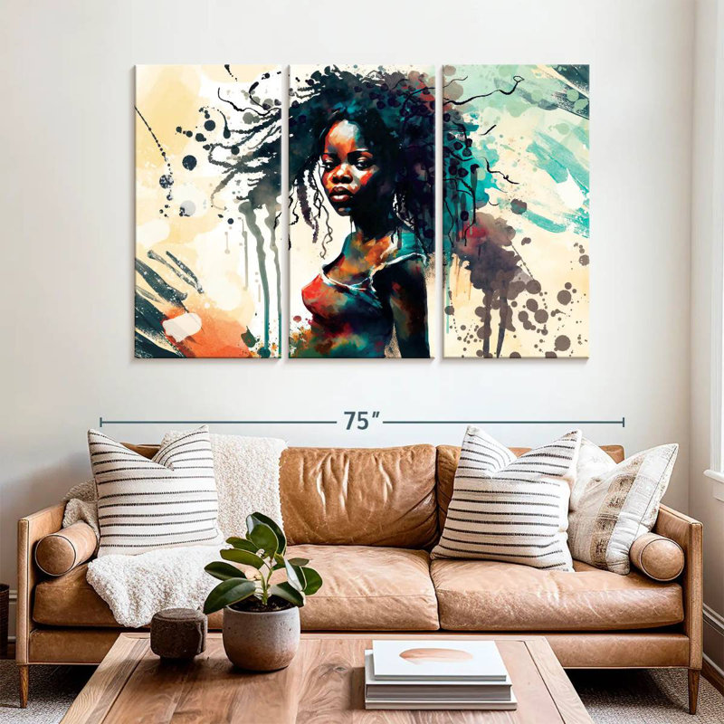 Leisha Young African, 42" H x 65" W