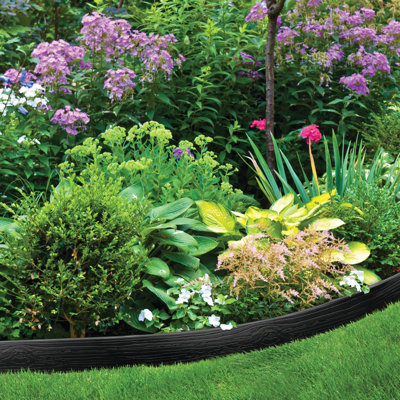 4'' H x 480'' W Polyethylene Plastic Lawn Edging