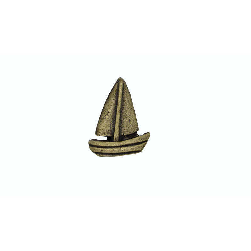 Poignée fantaisie pour bateau à longueur 13/8", Laiton antique