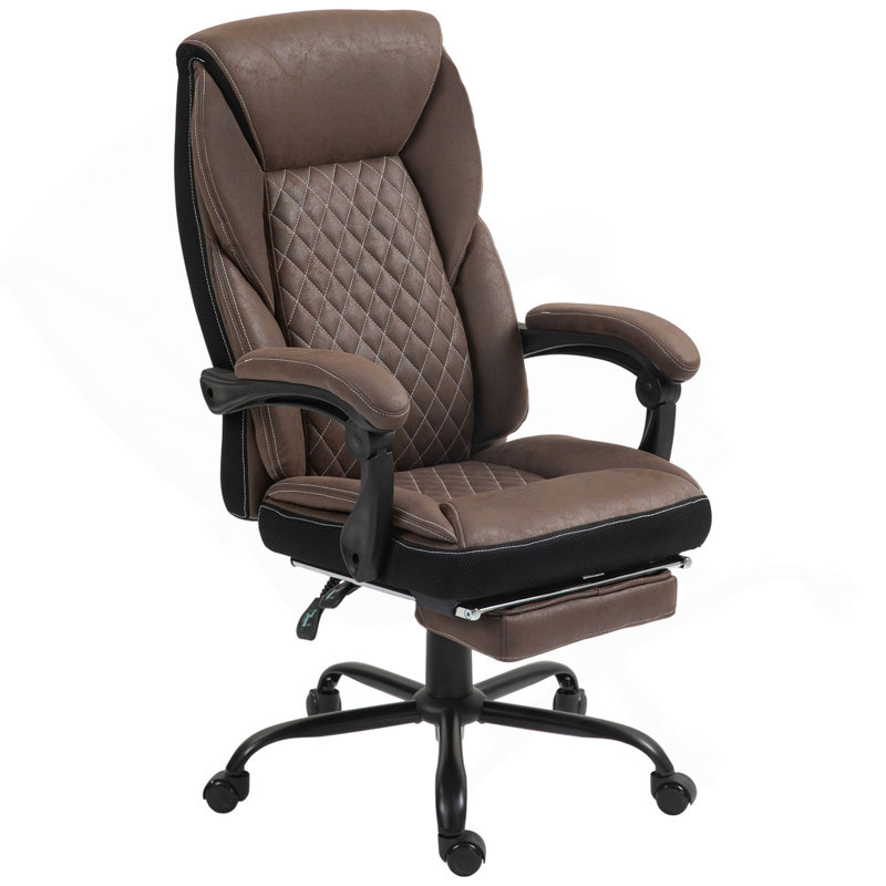 Fauteuil de direction avec repose-pieds HOMcom