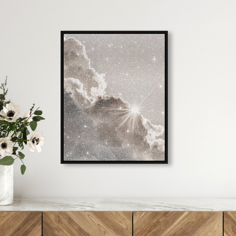 Sun Rays II Print by Oliver Gal, 21" H x 17" W, Black Floater Frame