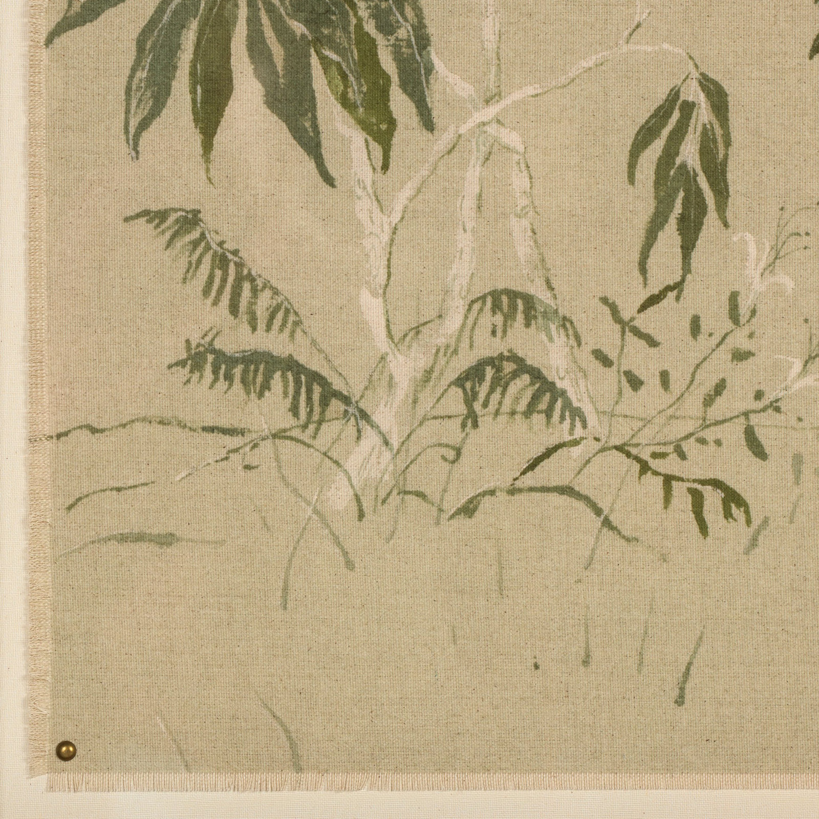 Linen Chinoiserie by Laurel-Dawn Latshaw, 41" H x 60" W
