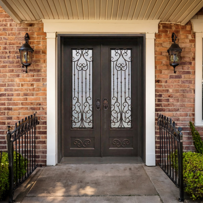 Elmwood Iron Double Doors