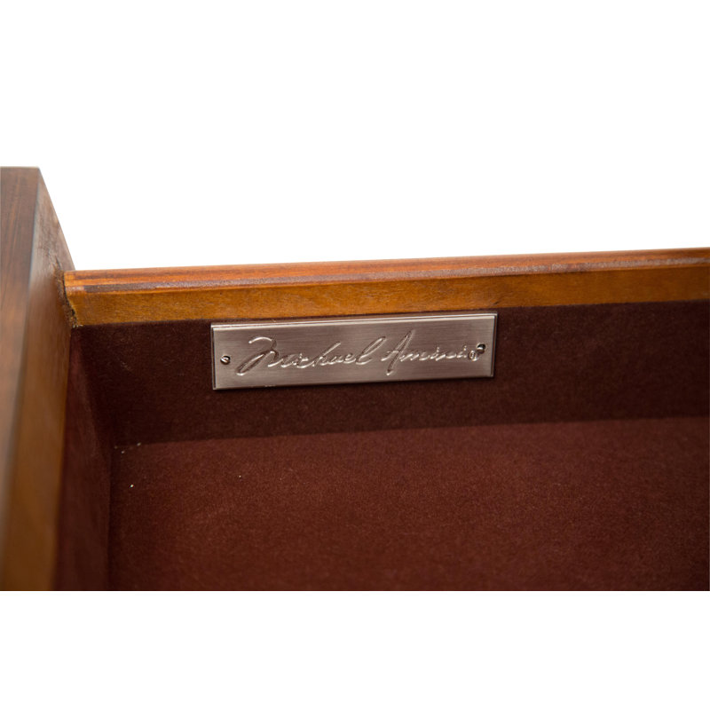 Platine de Royale 12 Drawer Dresser with Mirror, Light Espresso