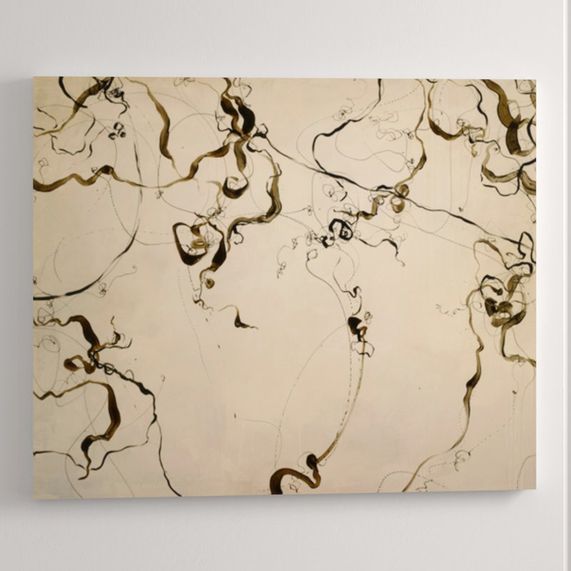 Scribbled Print by Chelsea Art Studio, Knife Gel, 24" H x 30" W x 1.5" D