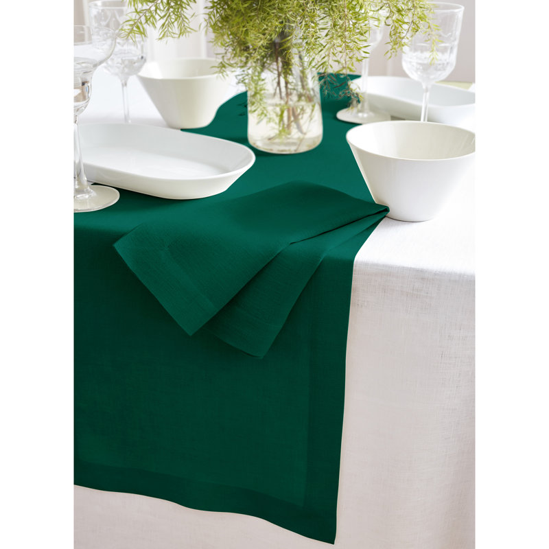 Sonoma - 100% Pure Linen Dinner Napkins (Prewashed), Green