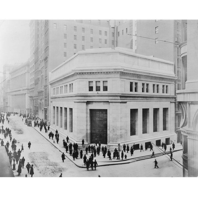 New York, Wall Street - 1914, H 14 po x l 18 po