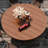Patio Dining Set with 53" Round Metal Dining Table and 8 Stackable PVC-coated polyester Chairs-1249698489