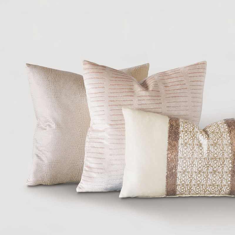 Boutique Textured Reversible Throw Pillow